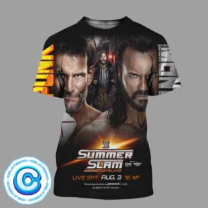 WWE CM Punk Vs Drew Mclntyre At Summer Slam Cleveland Live Saturday August 3th 2024 All Over Print Shirt