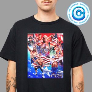 WWE Happy 4th Ff July To Everyone Celebrating 2024 Unisex T-Shirt