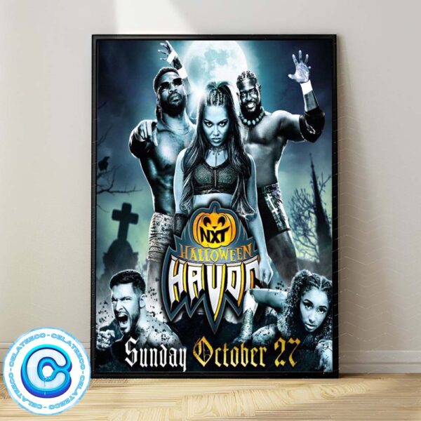 WWE NXT Halloween Havoc On Sunday October 27th 2024 Official Is Comming Wall Decor Poster Canvas