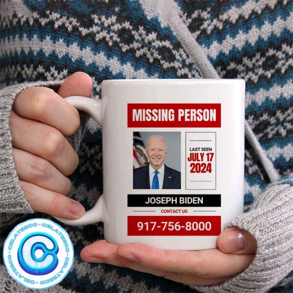 Where Is Joe Biden Missing Milk Carton Meme Funny Coffee Ceramic Mug