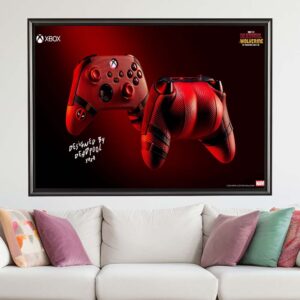 Xbox Revealed An Official Deadpool Controller With Butt Cheeks On The Back Wall Decor Poster Canvas