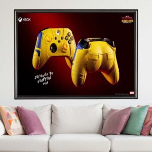 Xbox Revealed An Official Wolverine Controller With Butt Cheeks On The Back Wall Decor Poster Canvas