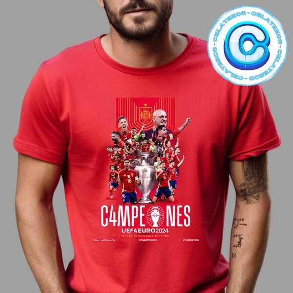 ‪Vamos Espana Seleccion Espanola Masculina de Futbol Somos Campeones Uefa Euro 2024‬ Unisex T-Shirt