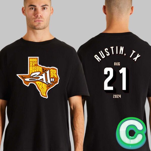 311 Band The Signature Logo And Number 21 At Moody Amphitheater In Austin Texas On August 21th 2024 Vintage T-shirt