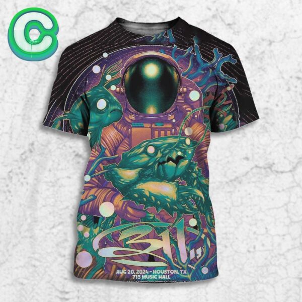 311 Band Tonight Poster At 713 Music Hall In Houston Taxas On August 20th 2024 All Over Print Shirt