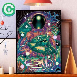 311 Band Tonight Poster At 713 Music Hall In Houston Taxas On August 20th 2024 Home Decor Poster Canvas