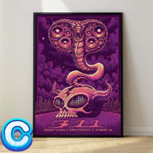 311 Tour Live Show At Coca-Cola Roxy In Atlanta GA On August 14th 2024 Poster Wall Decor Poster Canvas