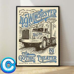 49 Winchester Show Live Show At Gothic Theatre On August 9th 2024 Poster Wall Decor Poster Canvas