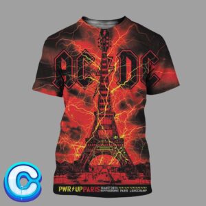 ACDC Power Up 2024 Tour Concert Live Show At Paris In Hippodrome Paris Long Champ On August 13th 2024 All Over Print Shirt