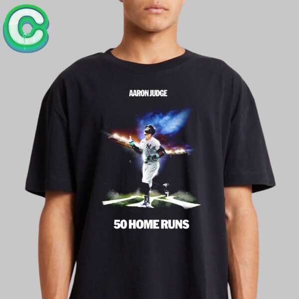 Aaron Judge From New York Yankees Dodgert 50 Home Runs Classic T-shirt