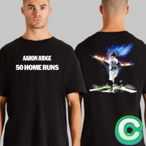 Aaron Judge From New York Yankees Dodgert 50 Home Runs Two Side Unisex T-shirt