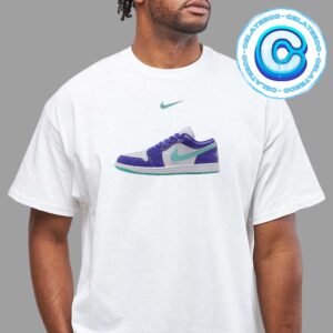 Air Jordan 1 Low SE Psychic Purple Hyper Jade Unisex T-Shirt