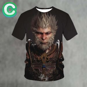 Black Myth Wukong Tee Majestic Sun Wukong All Over Print Shirt