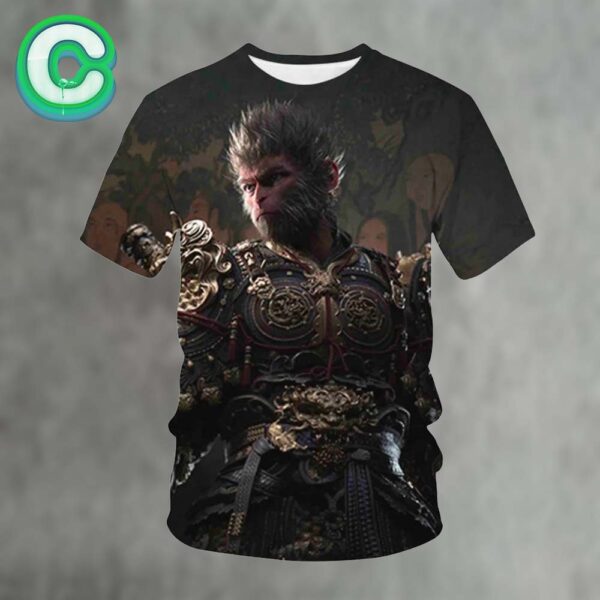 Black Myth Wukong Tee Regal Armor All Over Print Shirt