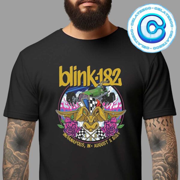 Blink 182 Live Show Concert At Indianapolis In On August 2th 2024 Unisex T-Shirt