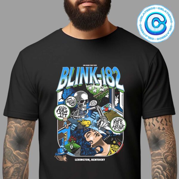 Blink 182 Live Show Concert On Thursday August 1th 2024 At Lexington KY In Rupp Arena Unisex T-Shirt