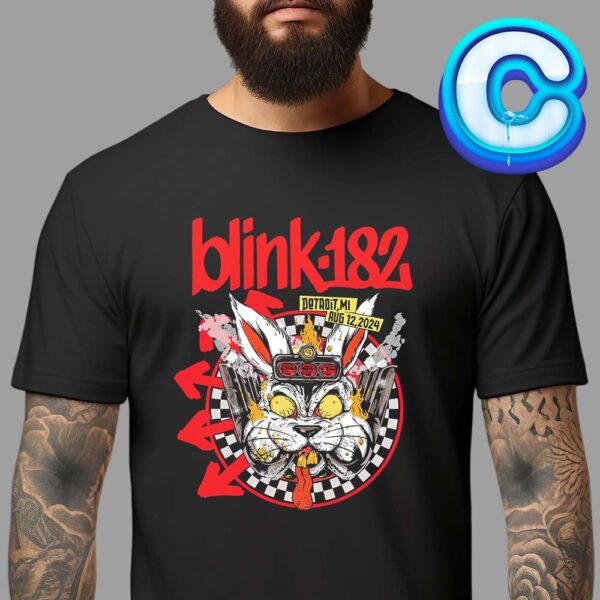 Blink 182 One More Time Tour At Detroit MI On August 12th 2024 Unisex T-Shirt