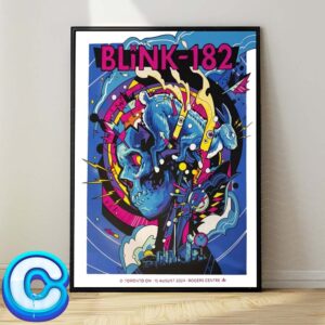 Blink 182 One More Time Tour At Rogers Centre In Toronto On August 15th 2024 Poster Wall Decor Poster Canvas