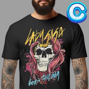 Bruno Mars Lady Gaga Born This Way Skull All Over Print Shirt