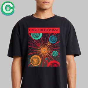 Cage The Elephant Tonight Poster At Xfinity Center in Mansfield Massachusetts On August 22 2024 Unisex T-shirt