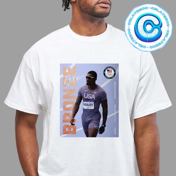 Congrats To Fred kerley Has Been Taken 100m Olympic Bronze Medalist Form Olympic Paris 2024 Unisex T-Shirt