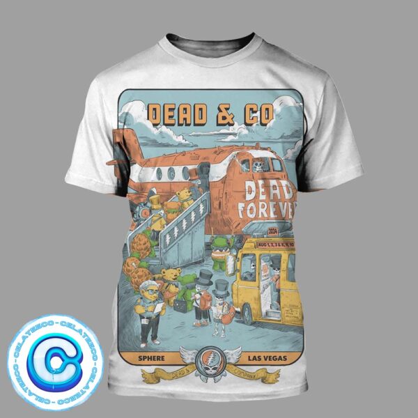 Dead And Company Dead Forever Tour Live Show Concert At Sphere Las Vegas On August 1th-3th And 3th-10th 2024 All Over Print Shirt