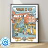 Blink 182 Live Show Concert On Thursday August 1th 2024 At Lexington KY In Rupp Arena Wall Decor Poster Canvas