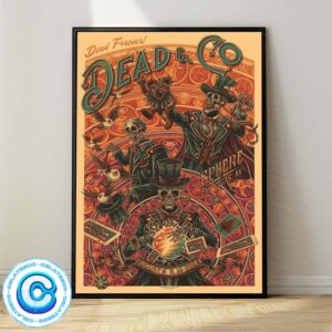 Dead And Company Live Show Concert Poster In Las Vegas NV On August 8-10 2024 Wall Decor Poster Canvas