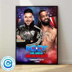 Ethan Page Will Defend His WWE NXT Championship Against Meta Fours Oro Mensah Tonight At NXT GAB Wall Decor Poster Canvas