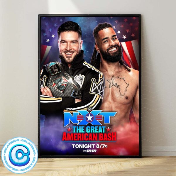 Ethan Page Will Defend His WWE NXT Championship Against Meta Fours Oro Mensah Tonight At NXT GAB Wall Decor Poster Canvas