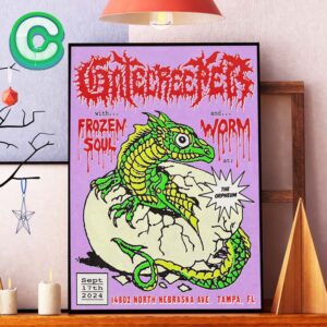 Gatecreeper With Frozen Soul And Worm At 14802 North Nebraska Ave In Tampa FL On September 17th 2024 Home Decor Poster Canvas