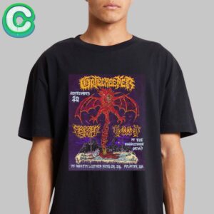 Gatecreeper With Frozen Soul And Worm Show Poster At 75 Martin Luther King JR DR In Atlanta On September 20th Classic T-shirt