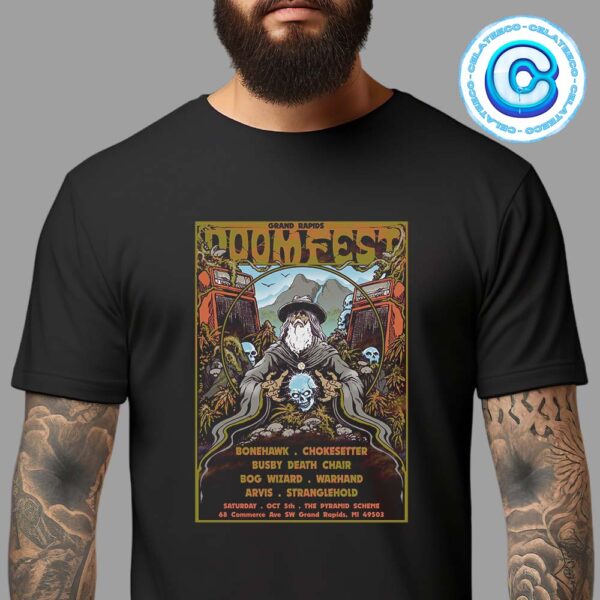 Grand Rapids Doom Fest Live Show Music At Grand Rapids MI On October 5th 2024 Unisex T-Shirt