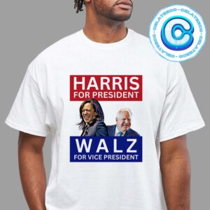 Harris For President And Walz For Vice President 2024 Unisex T-Shirt