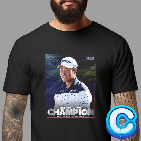 Hideki Matsuyama From Japan Team Wins The Fedex St Jude Champions 2024 Unisex T-Shirt