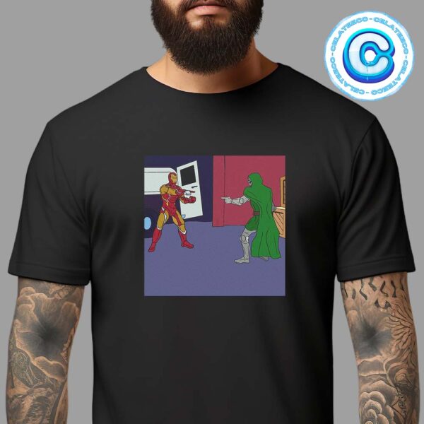 Iron Man And Doctor Doom Are The Same Person And That Person Is Robert Downey Jr Unisex T-Shirt