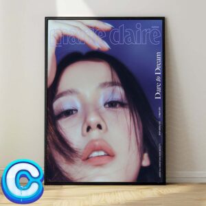 Jisoo Graces The Cover Of Marie Claire Korea Dare To Dream September 2024 Wall Decor Poster Canvas