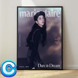 Jisoo Graces The Cover Of Marie Claire Korea Wall Decor Poster Canvas