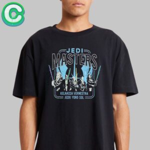 Kelnacca, Vernestra, Jecki, Yord and Sol with Jedi Masters Star Wars The Acolyte Logo Unisex T-shirt