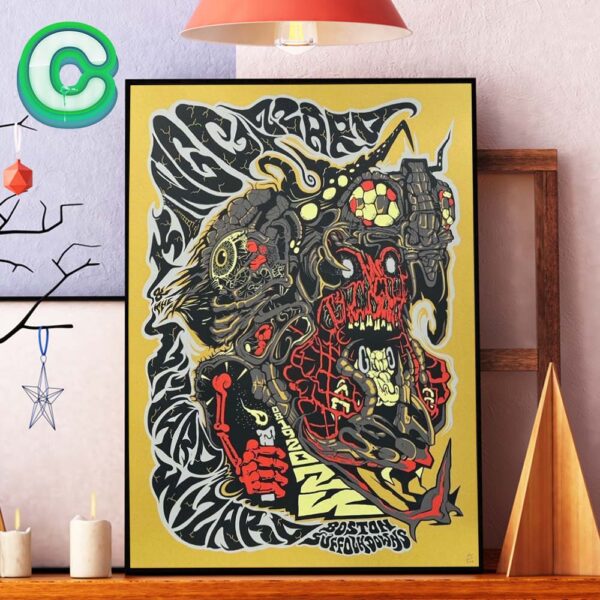 King Gizzard & The Lizard Wizard Tonight Poster In Boston On August 2024 Home Decor Poster Canvas