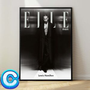 Lewis Hamilton Covers The New Edition Of ELLE Men Brazil Magazine Wall Decor Poster Canvas