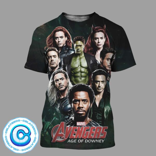 Marvel Avengers Age Of Robert Downey Jr All Over Print Shirt