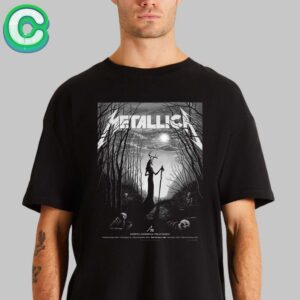 Metallica M72 Edmonton 2024 Alberta Canada Exclusive Pop Up Shop Merch Poster At Commonwealth Stadium On August 22 2024 The Stag of the Haunted Forest Unisex T-Shirt