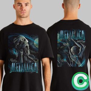 Metallica M72 Edmonton Full Show Combined Poster No Repeat Weekend At Commonwealth Stadium In Alberta On August 24 And 25 2024 Two Side Unisex T-shirt