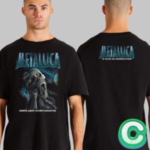 Metallica M72 Edmonton Tonight Poster Night 2 No Repeat Weekend At Commonwealth Stadium In Alberta On August 25 2024 Two Side Unisex T-shirt