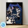 Metallica M72 Chicago IL Full Show Combined Poster For Soldier Field On August 9 And 11 2024 M72 North American Tour 2024 Skeletons With Graves Wall Decor Poster Canvas