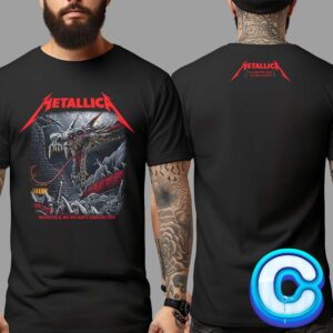 Metallica M72 Minneapolis MN Night 2 T-Shirt For The US Bank Stadium Concert On August 18 2024 Featuring Serpent Artwork – M72 North American Tour Two-Sided Unisex Tee