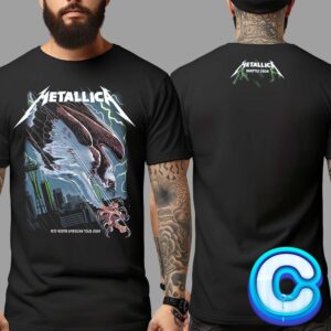 Metallica M72 Seattle WA US North American Tour Live Show Poster For At Lumen Field August 30 And September 1th 2024 With Bald Eagle Two Sides Unisex T-Shirt