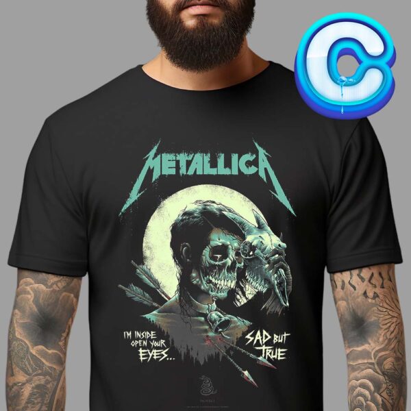 Metallica The Black Album Sad But True For The 30th Anniversary Art By Luke Preece Unisex T-Shirt