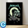 Metallica M72 Chicago IL Full Show Combined Poster For Soldier Field On August 9 And 11 2024 M72 North American Tour 2024 Skeletons With Graves Wall Decor Poster Canvas